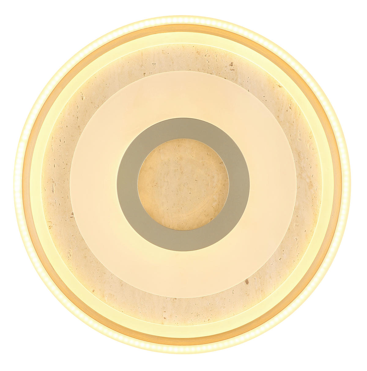 Plafonieră Cu Led  50/7 cm    - opal/șampanie, Basics, plastic/sticlă (50/7cm)