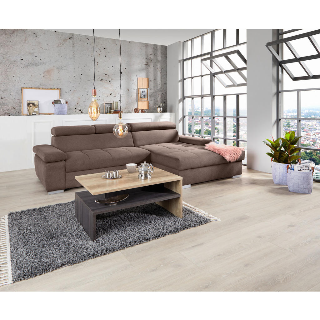 Thumbnail - Livetastic Ecksofa, Braun, Textil, 3-Sitzer, 292x183 cm, Made in EU, Rücken echt, Wohnzimmer, Sofas & Couches, Wohnlands...