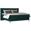 BOXSPRINGBETT 180/200 cm  in Waldgrün  - Waldgrün/Schwarz, Konventionell, Textil/Metall (180/200cm) - Esposa