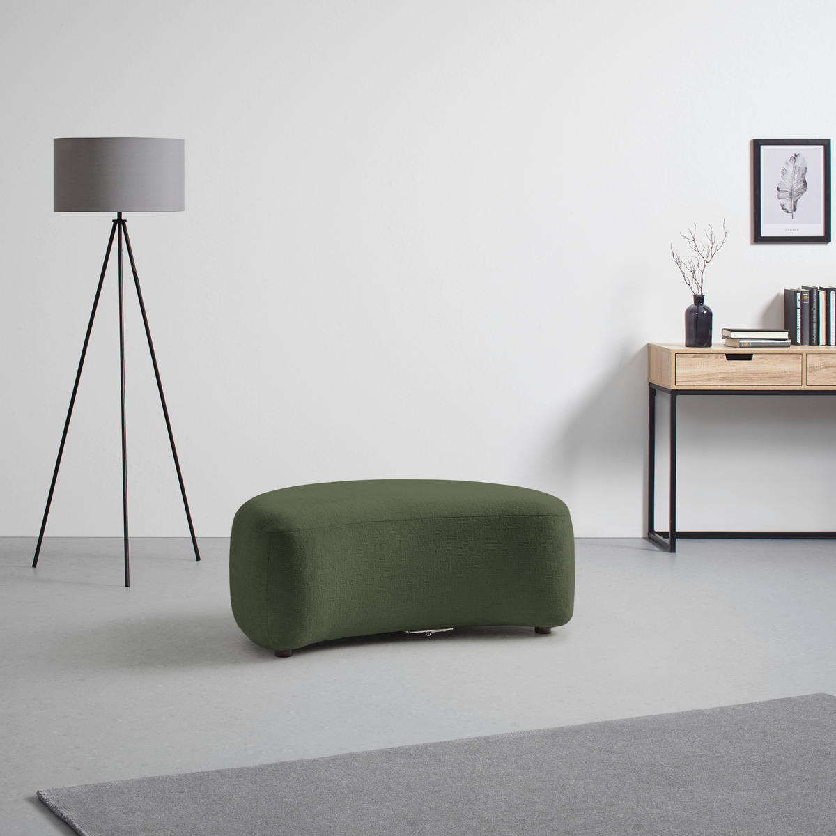 PALL i textil grön  - grön/svart, Modern, textil/plast (102/42/66cm) - MID.YOU