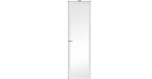 WANDSPIEGEL 36/126/2,5 cm in rechteckig - Silberfarben, Design, Glas/Holzwerkstoff (36/126/2,5cm) - Carryhome