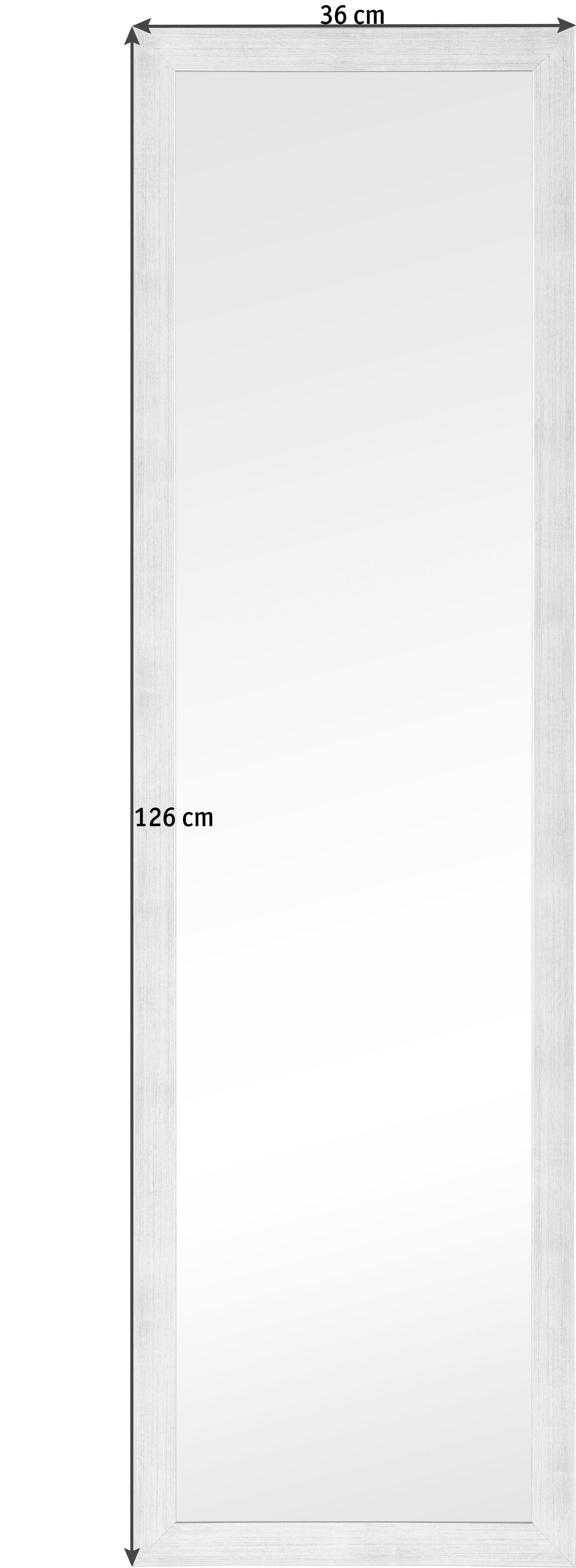 WANDSPIEGEL  - Silberfarben, Design, Glas/Holzwerkstoff (36/126cm)