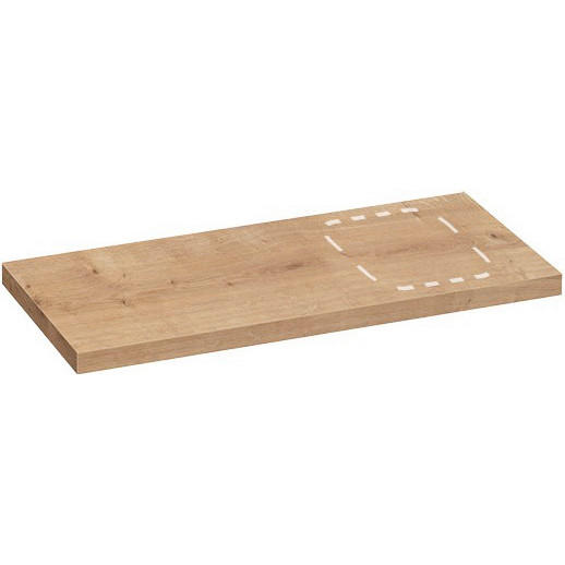 Voleo Waschtisch-Abdeckplatte Lara Hellbraun, Eiche 50.5x3.8x110 cm