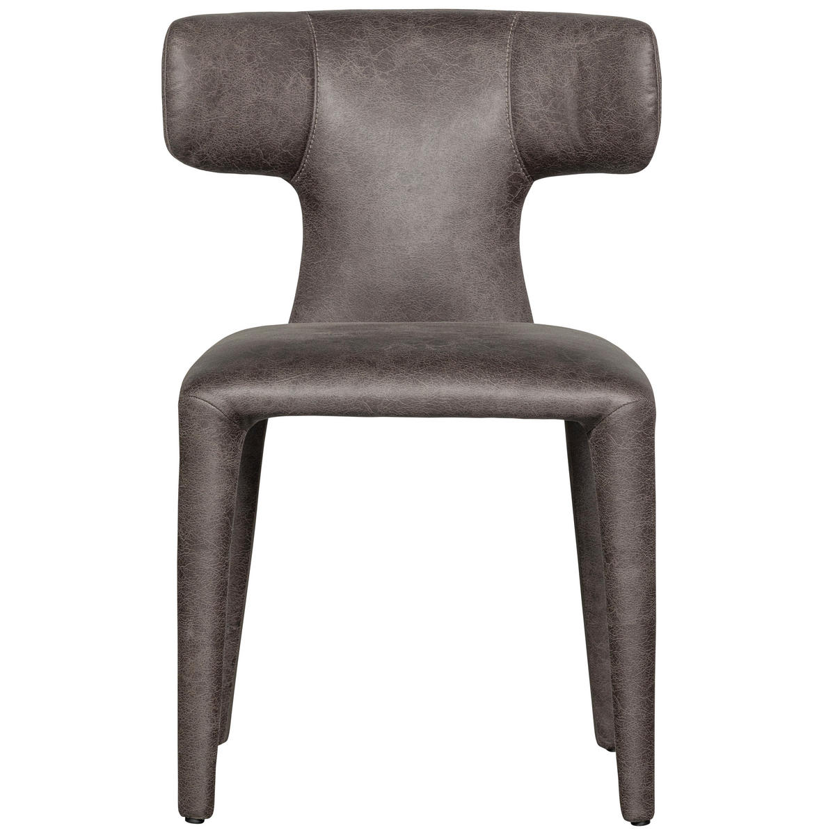 STUHL-SET 2 Stück  in Stahl Lederlook Metall, Textil, Holzwerkstoff  - Schwarz/Grau, MODERN, Holzwerkstoff/Textil (52/78/53cm) - Livetastic