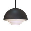 HÄNGELEUCHTE Motown 24,5/36 cm   - Schwarz, Design, Metall (24,5/36cm) - Belid