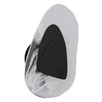 LED VÄGGLAMPA DORSEY 20,3/31,5 cm   - klar/vit, Design, metall/glas (20,3/31,5cm) - Globo