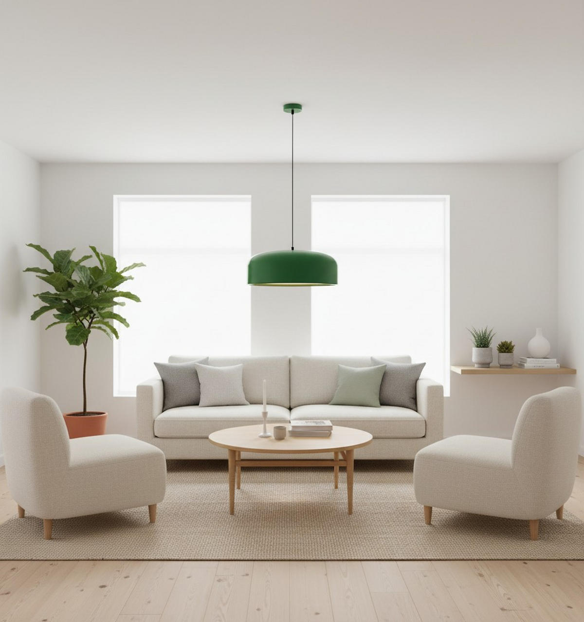 HÄNGELEUCHTE 48/120 cm  - Grün, LIFESTYLE, Kunststoff/Metall (48/120cm) - Collet's Monde