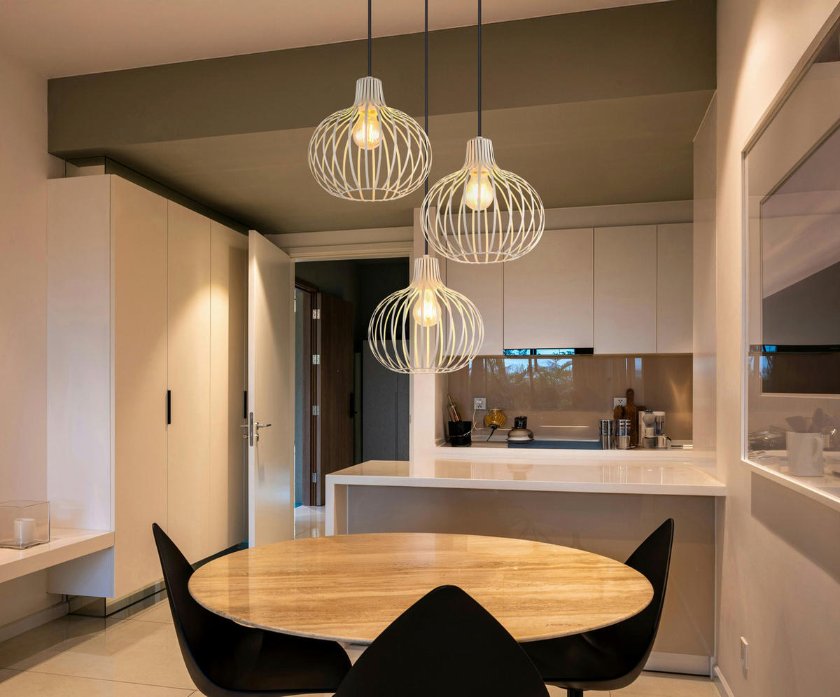 HÄNGELEUCHTE MATEO 50/120 cm   - Creme, Basics, Metall (50/120cm) - Globo