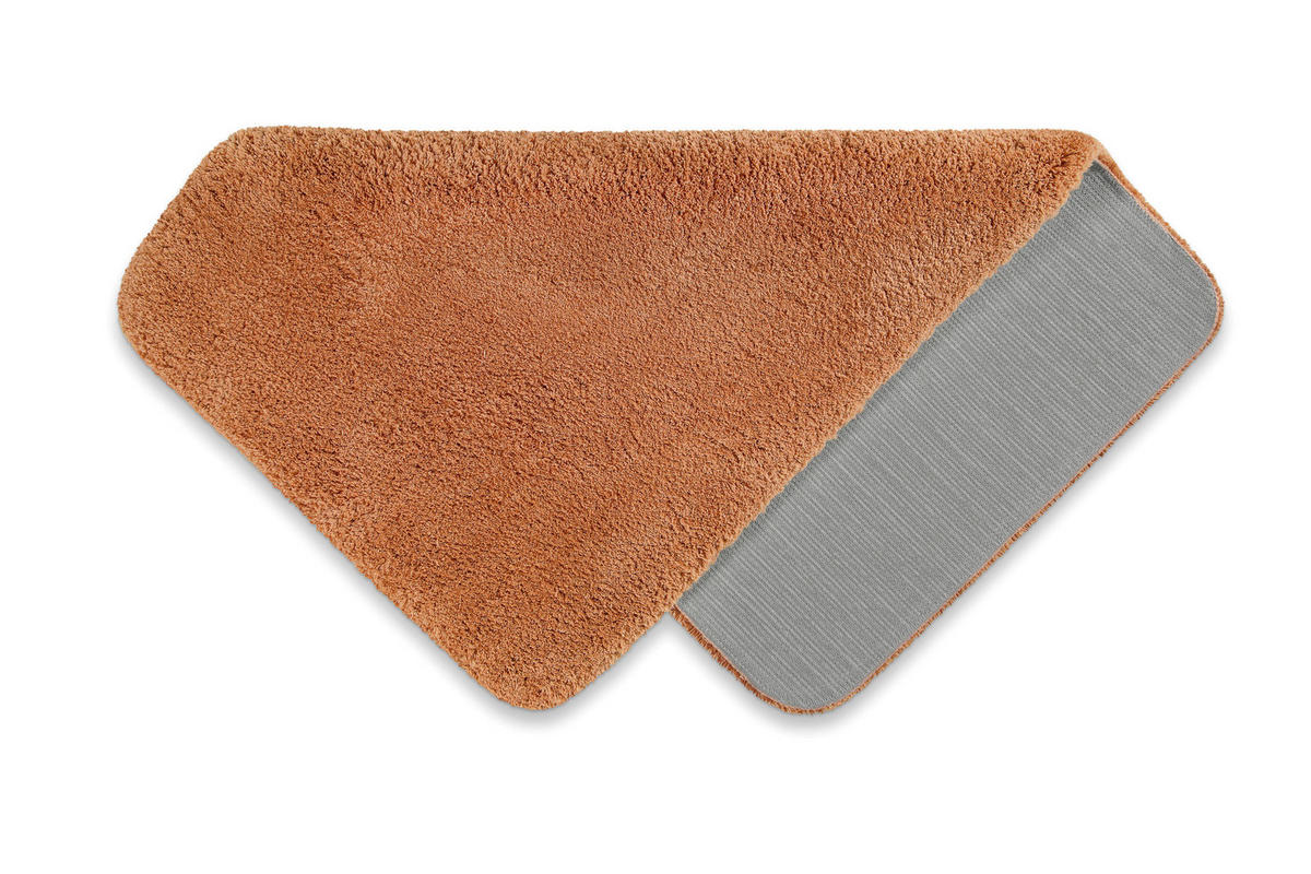 BADTEPPICH Terracotta 55/65 cm  - Terracotta, Basics, Kunststoff/Textil (55/65cm) - WECON HOME BASIC