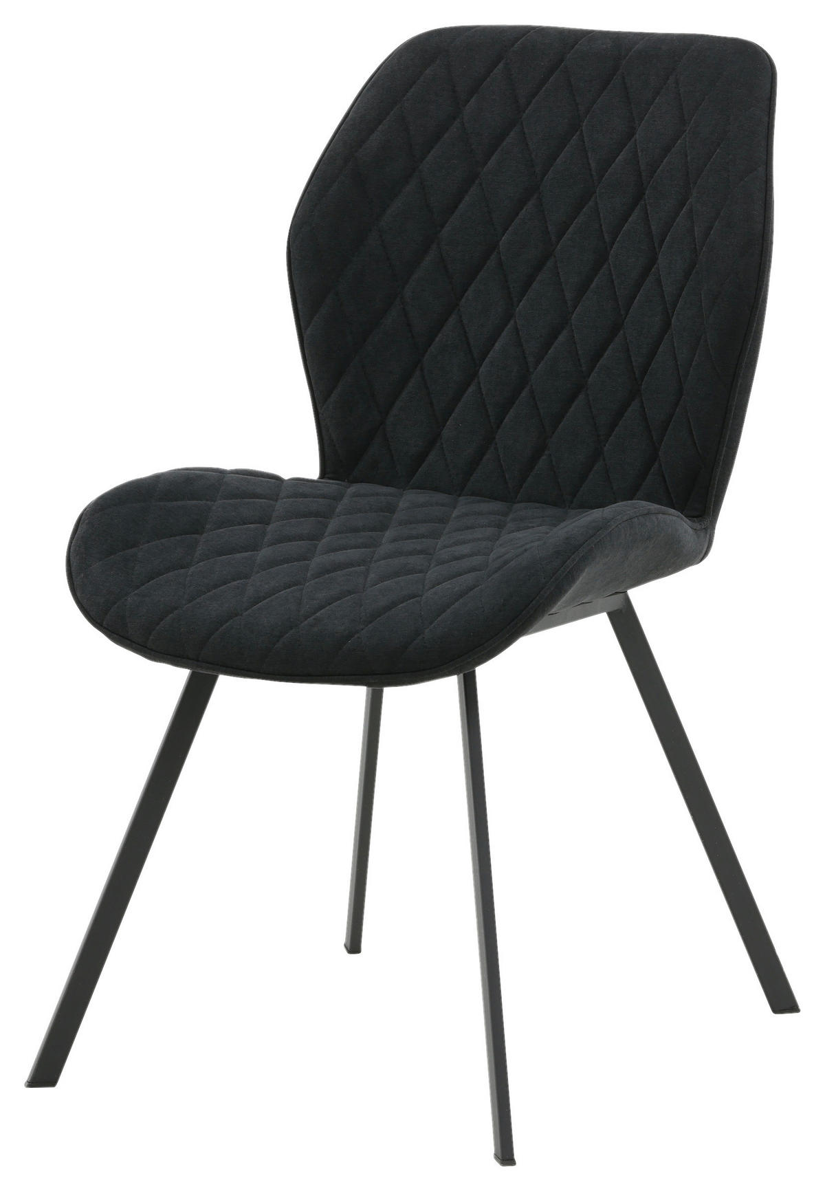STOLSET 2 styck stål textilväv  - svart, Design, metall/textil (50/90/63cm) - Livetastic