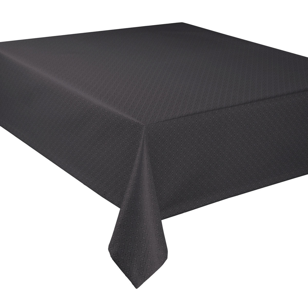 UBRUS, 130/200 cm, antracitová, šedá - šedá/antracitová, Basics, textil (130/200cm) - Curt Bauer