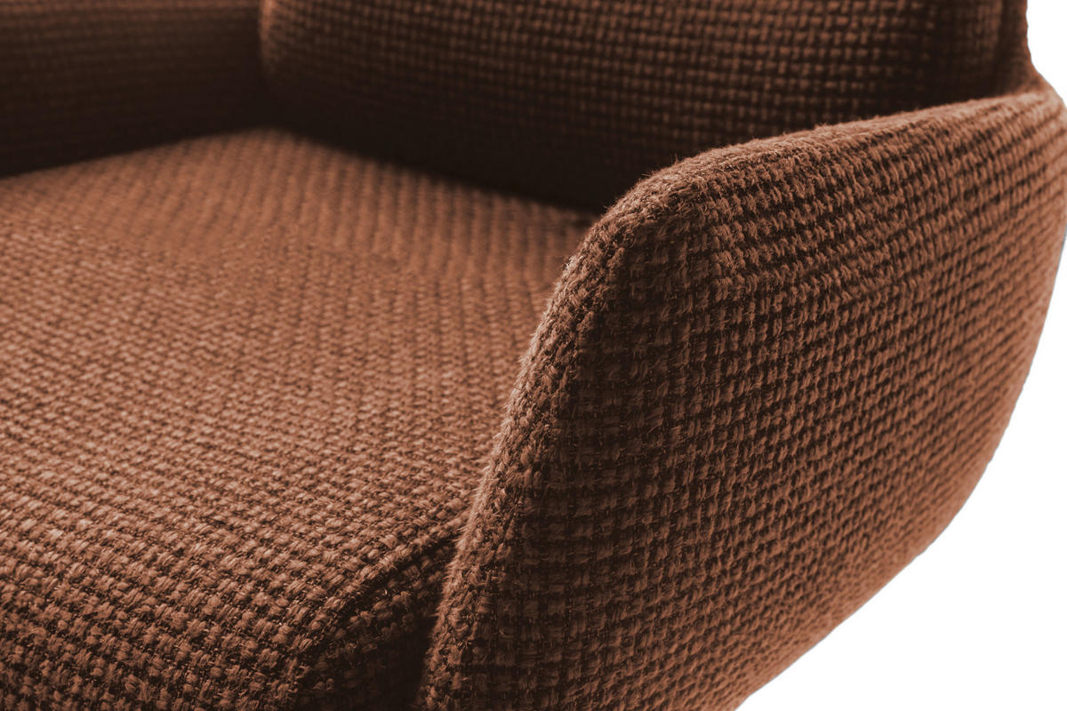BARHOCKER in Metall, Textil Edelstahlfarben, Rostfarben  - Edelstahlfarben/Rostfarben, Design, Textil/Metall (54/84/52cm) - Dieter Knoll