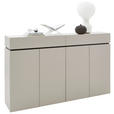 SIDEBOARD  in 180/111/40 cm  - Kaschmir/Schwarz, Design, Holzwerkstoff/Kunststoff (180/111/40cm) - Voleo