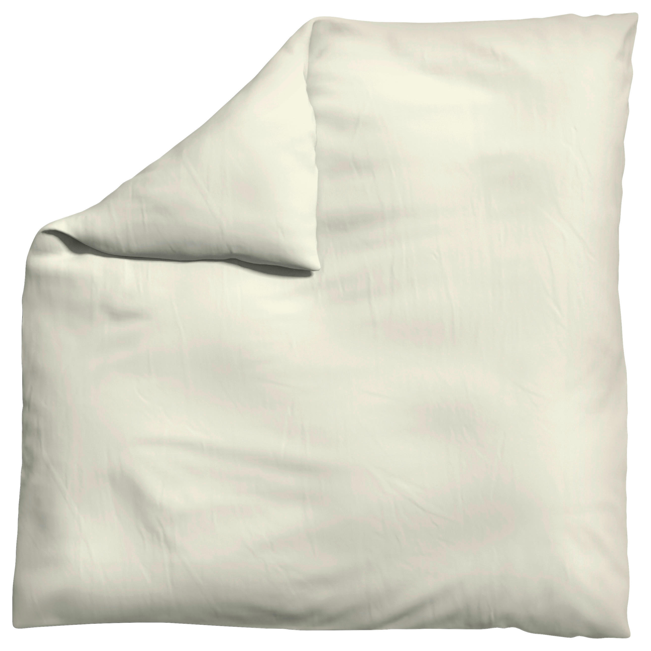 Schlafgut Bettdeckenbezug Woven Satin Hellgelb 200x200 cm