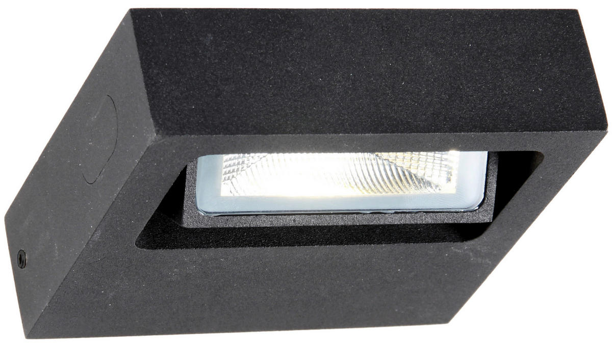 AUßENWANDLEUCHTE Minor 12/10,9/3,6 cm   - Anthrazit, Design, Metall (12/10,9/3,6cm)