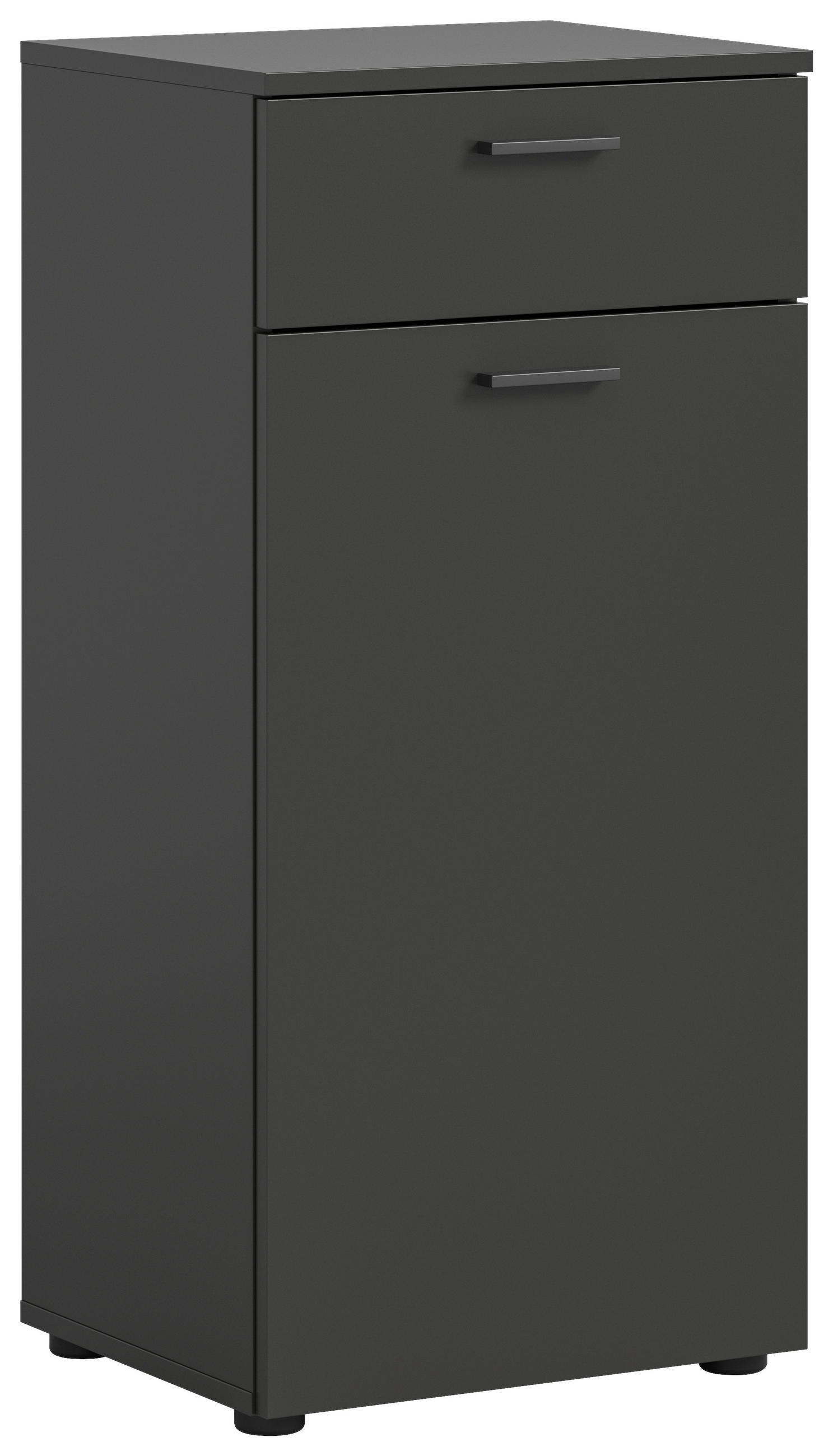 SCHUHSCHRANK Grau, Eiche Artisan  - Schwarz/Eiche Artisan, Design, Holzwerkstoff/Kunststoff (45/96/37cm) - Xora