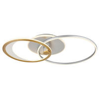 LED-DECKENLEUCHTE    81/51/11 cm  - Klar/Silberfarben, Basics, Kunststoff/Metall (81/51/11cm) - Globo