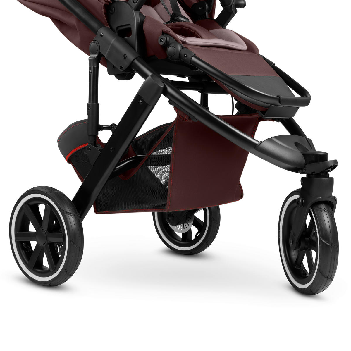 JOGGER Salsa 5 Run  - Beere/Schwarz, Basics, Textil/Metall (65/122/95cm) - ABC Design