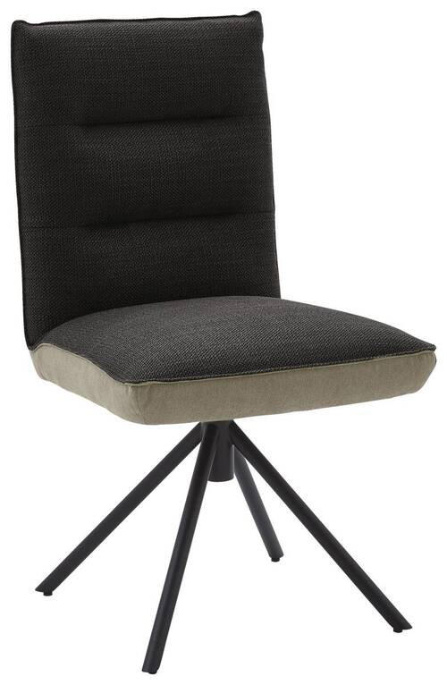 STUHL DREHBAR 360° - Greige/Anthrazit, Design, Textil/Metall (49/93/59cm) - Dieter Knoll