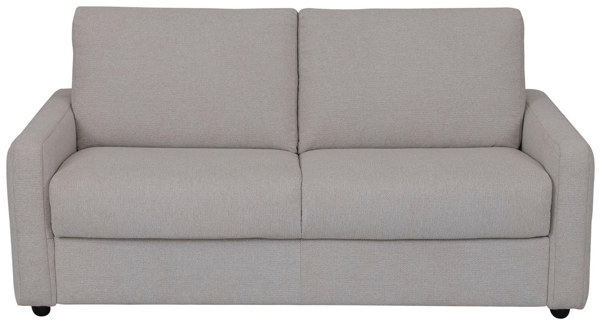 SCHLAFSOFA Webstoff Beige  - Beige/Schwarz, KONVENTIONELL, Kunststoff/Textil (191/90/100cm) - Livetastic