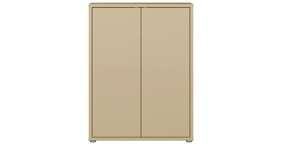 SCHUHSCHRANK Alice Springs  in 74,5/99,1/34,9 cm  - Hellgelb/Grau, MODERN, Holzwerkstoff/Kunststoff (74,5/99,1/34,9cm) - Carryhome