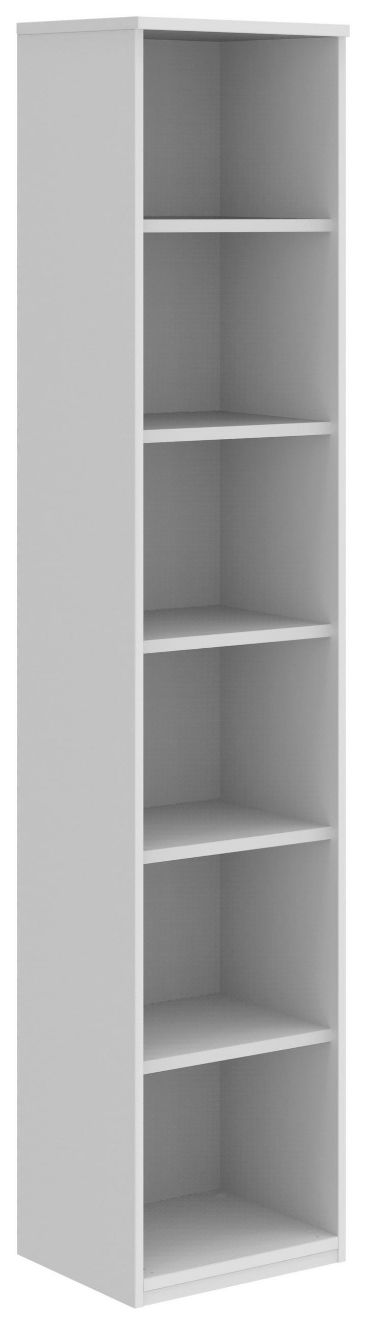 AKTENREGAL Weiß - Weiß, KONVENTIONELL, Holzwerkstoff (40/217/43cm) - Moderano
