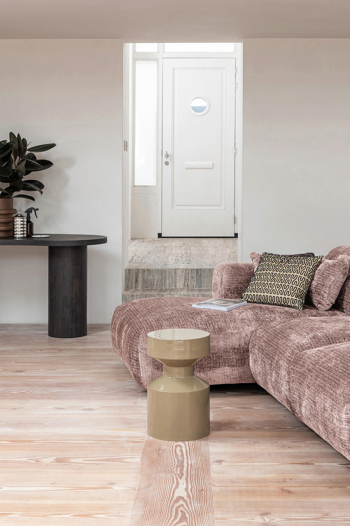 BEISTELLTISCH in Metall 30/30/47 cm  - Braun, Design, Metall (30/30/47cm) - Livetastic