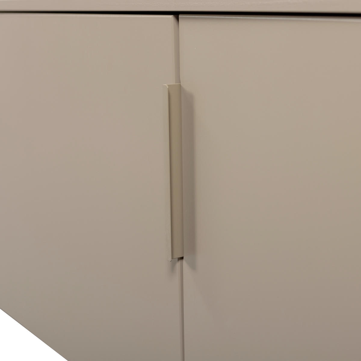 LOWBOARD Gunnar 200/56/44 cm  stehend, hängend  - Schlammfarben/Schwarz, Design, Holz/Metall (200/56/44cm) - Livetastic