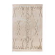 FLACHWEBETEPPICH 120/170 cm Alena Braun, Creme  - Creme/Braun, Basics, Textil (120/170cm) - Novel