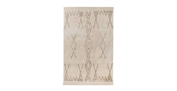FLACHWEBETEPPICH 120/170 cm Alena Braun, Creme  - Creme/Braun, Basics, Textil (120/170cm) - Novel