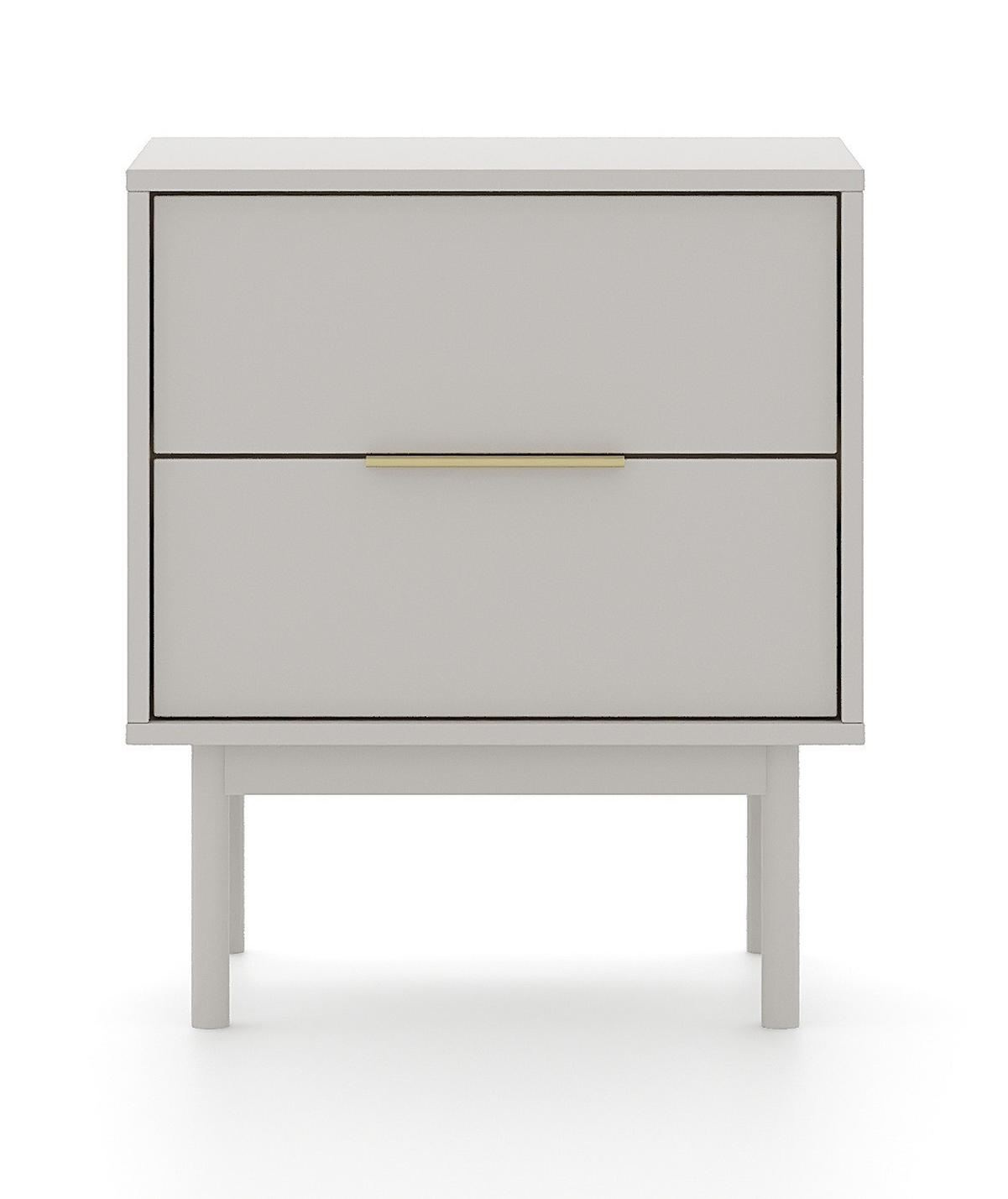 NACHTSCHRANK 54/63/39 cm  - Kaschmir/Goldfarben, Design, Holz/Holzwerkstoff (54/63/39cm) - Boxxx