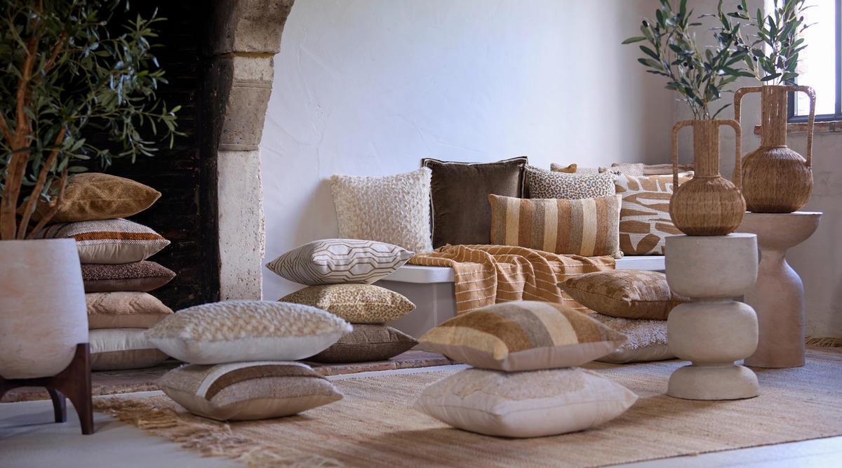 ZIERKISSEN BAXLEY 45/45 cm  - Grün, LIFESTYLE, Textil (45/45cm) - Light & Living