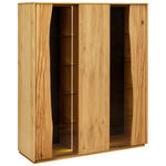 HIGHBOARD , 127,7/154,3/43,8 cm, - Wildeiche/Grau, MODERN, Glas/Holz (127,7/154,3/43,8cm) - Moderano