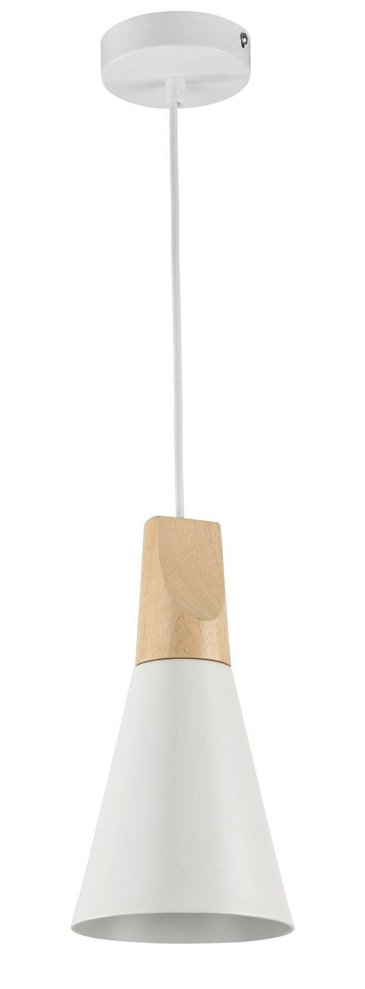 PENDELLAMPA Pendant 14/16.5 cm  - vit, Trend, metall/trä (14/16.5cm) - MAYTONI