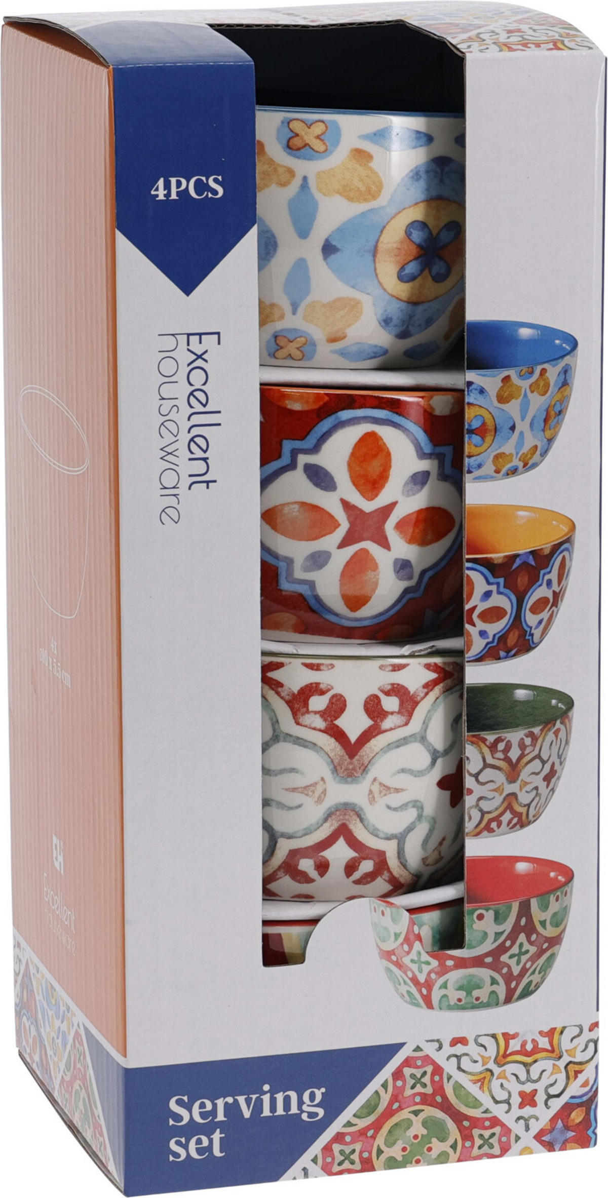 SET SERVERINGSSKÅLAR 10 cm   - multicolor, Design, keramik (10cm)