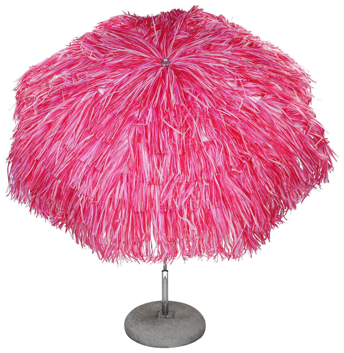 SONNENSCHIRM 200x200 cm Rosa  - Alufarben/Rosa, Design, Textil/Metall (200/200cm) - Jan Kurtz