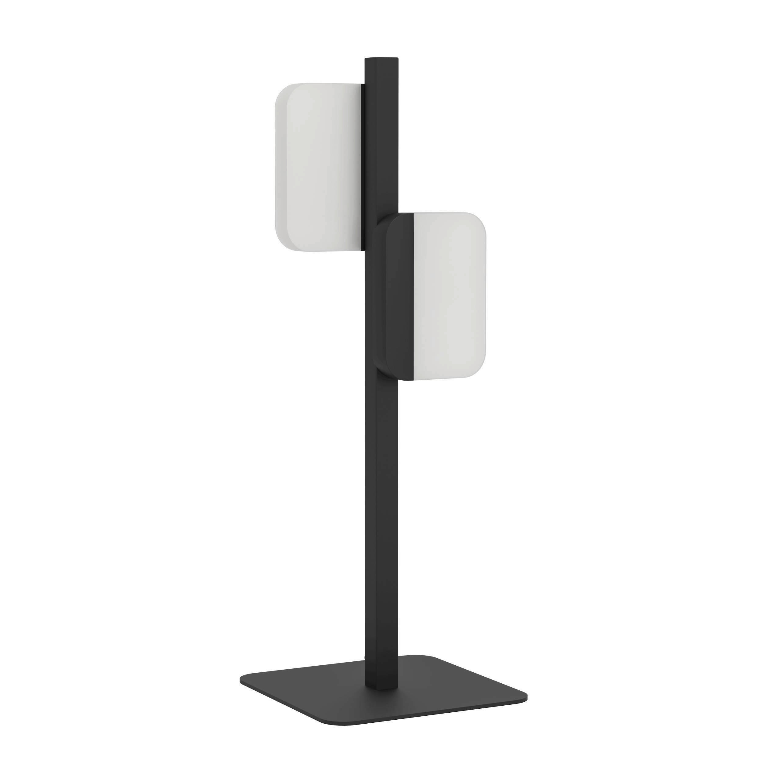 TISCHLEUCHTE Ervidel 15,5/6/50 cm   - Schwarz, Design, Kunststoff/Metall (15,5/6/50cm) - Eglo