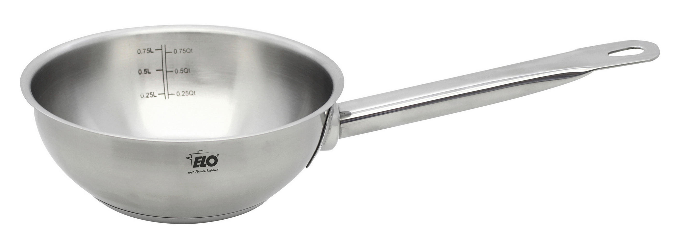 KASSEROLLE Profi Cuisine 0,8 L  - Silberfarben, Basics, Metall (16cm) - ELO