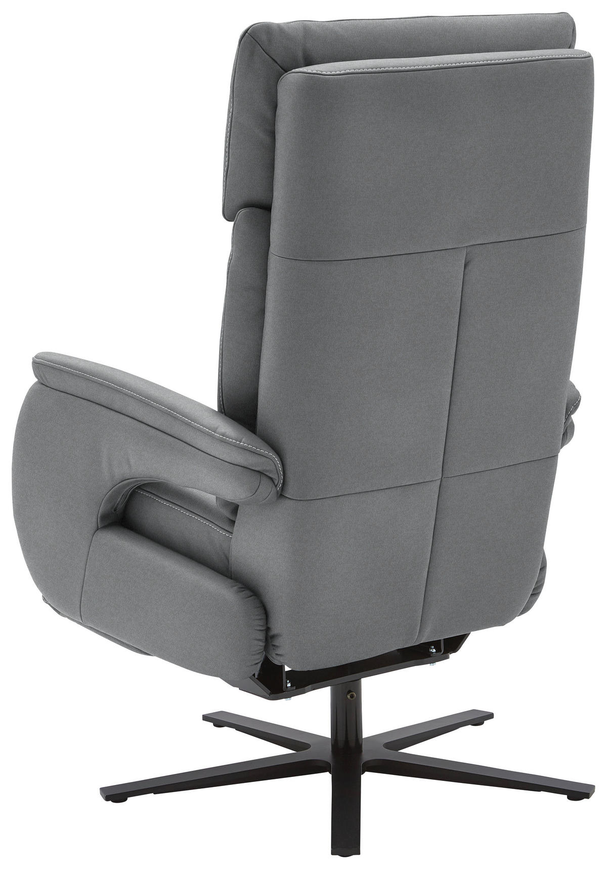 RELAXSESSEL in Textil Grau  - Schwarz/Grau, Design, Textil/Metall (70/117/85cm) - Dieter Knoll
