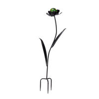 LESZÚRHATÓ KERTI DEKORÁCIÓ - fekete/zöld, Basics, Üveg/fém (29/80/17cm) - Ambia Home