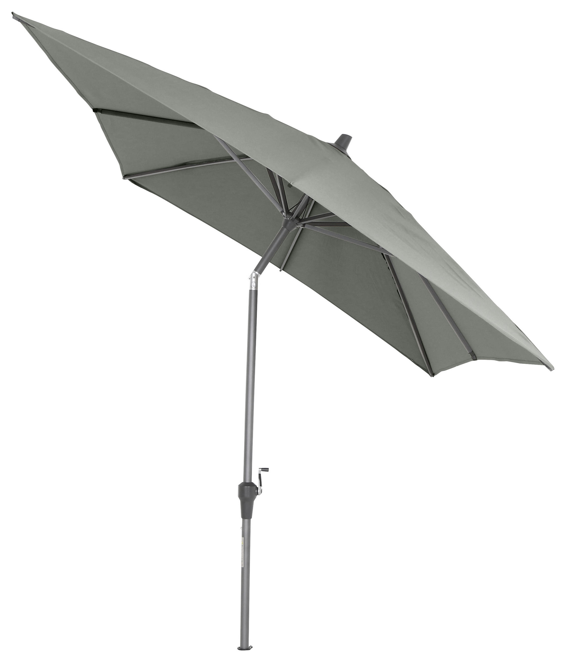SONNENSCHIRM 300 cm - Anthrazit/Olivgrün, KONVENTIONELL, Textil/Metall (300/200cm) - Siena Garden