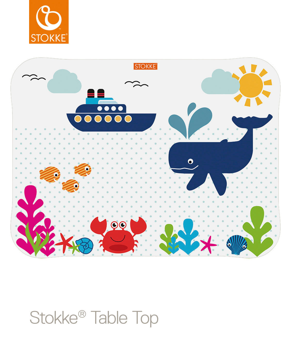 STONI PODMETAČ 50/40 cm   - providno/višebojna, Osnovno, plastika (50/40cm) - Stokke