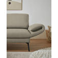 ECKSOFA  in Flachgewebe Sandfarben  175-224/255-365 cm  - Sandfarben/Schwarz, Design, Textil/Metall (175-224/255-365cm) - Dieter Knoll
