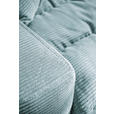WOHNLANDSCHAFT Hellblau Cord  - Schwarz/Hellblau, Design, Textil/Metall (207/296cm) - Dieter Knoll
