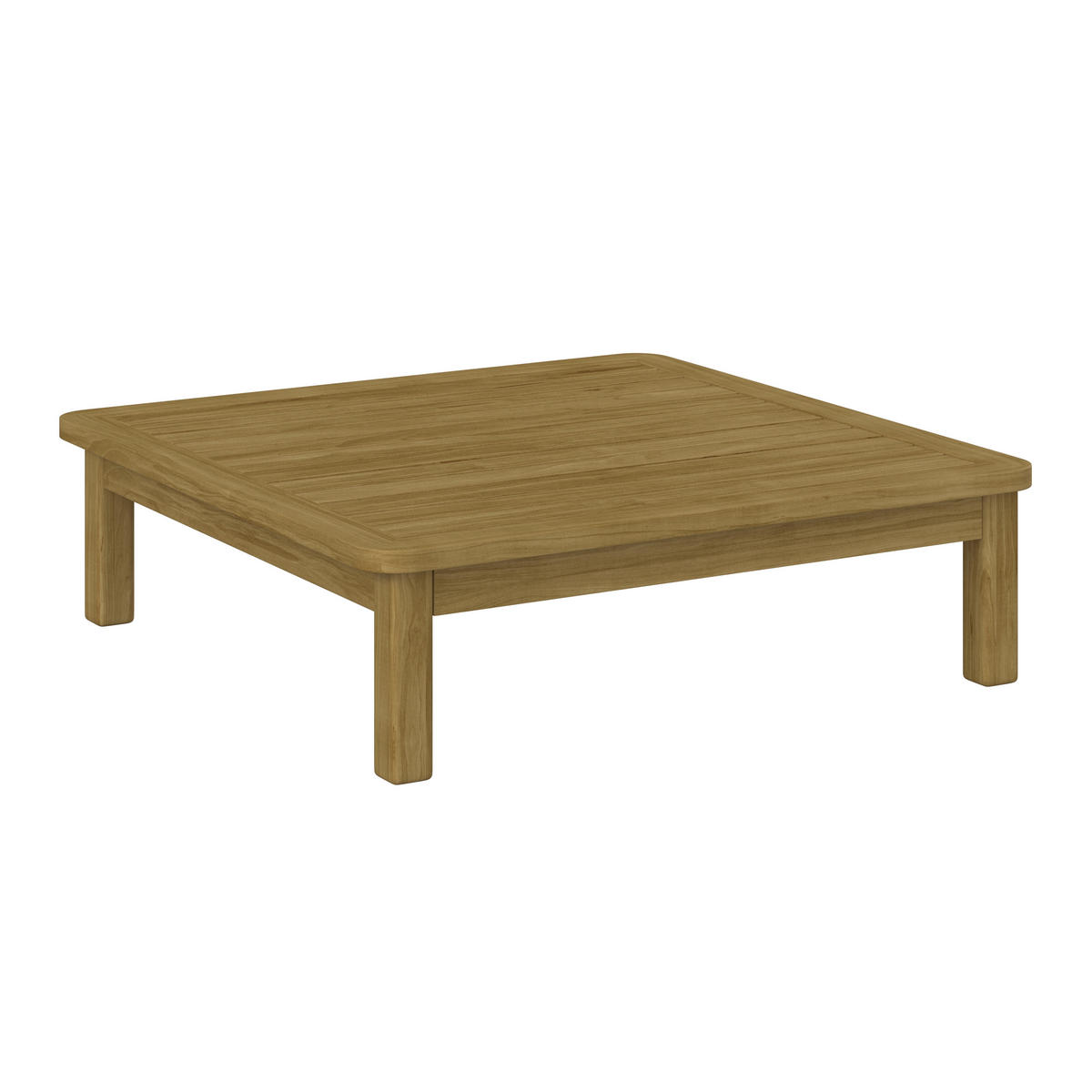 LOUNGE TABURE  boje bagrema, sivo-bež   - boje bagrema/sivo-bež, Natur, drvo/tekstil (80/31/76cm) - Ambia Garden