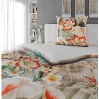 WENDEBETTWÄSCHE TROPICA Satin 135/200 cm  - Multicolor, Natur, Textil (135/200cm) - Novel