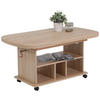 COUCHTISCH 107-157/67/53-63 cm oval Sonoma Eiche  - Sonoma Eiche, MODERN, Holzwerkstoff/Kunststoff (107-157/67/53-63cm) - MID.YOU