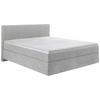 BOXSPRINGBETT 180/200 cm  in Taupe  - Taupe/Schwarz, Konventionell, Kunststoff/Textil (180/200cm) - Hom`in