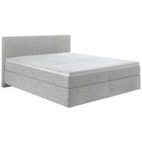 BOXSPRINGBETT 180/200 cm  in Taupe  - Taupe/Schwarz, Konventionell, Kunststoff/Textil (180/200cm) - Hom`in