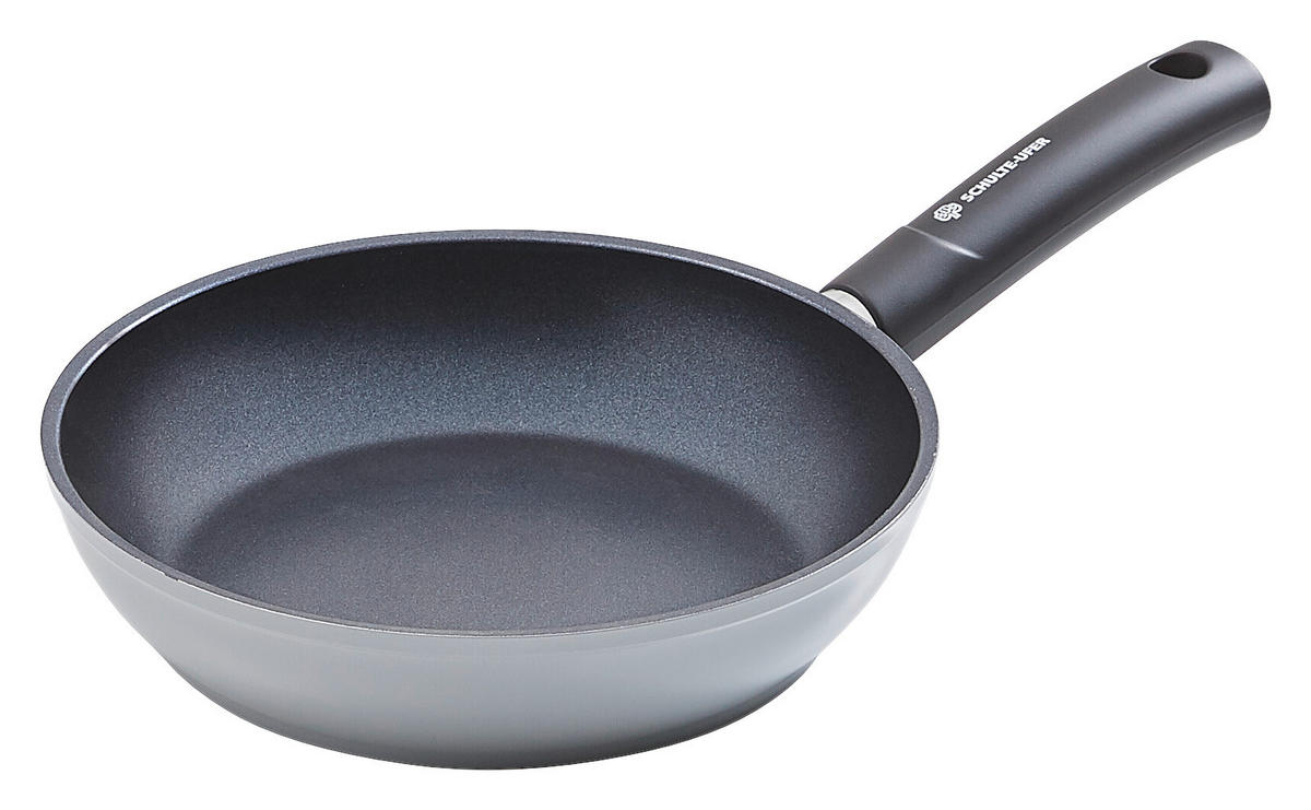 BRATPFANNE PTFE-Antihaftbeschichtung 20 cm  - Schwarz/Grau, Basics, Metall (20cm) - Schulte Ufer